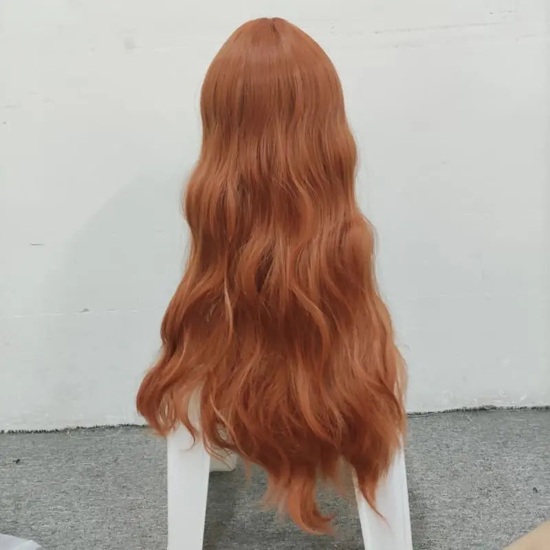 Lolita Pumpkin Long Curly Wig MK15560