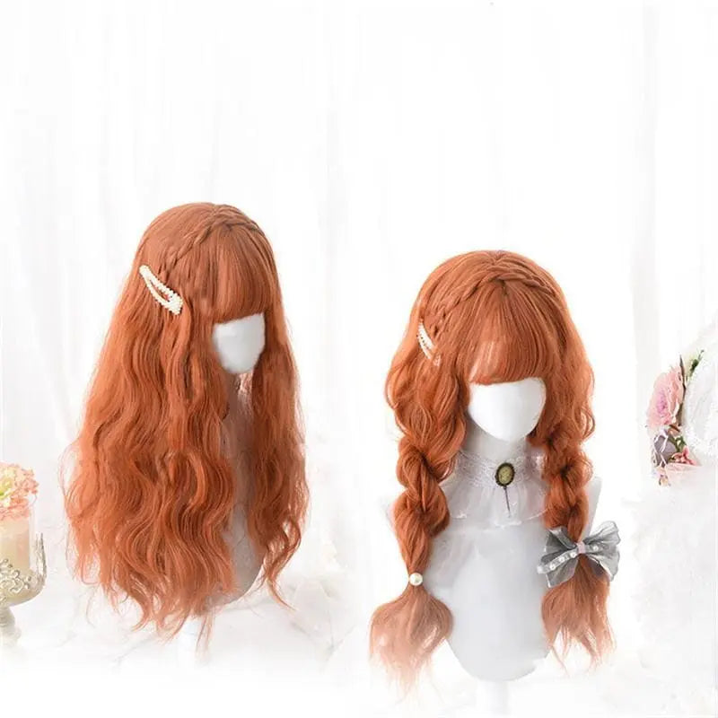 Lolita Pumpkin Long Curly Wig MK15560