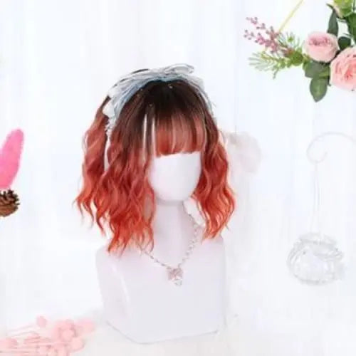 Lolita Two Color Short Curly Wig MK15666