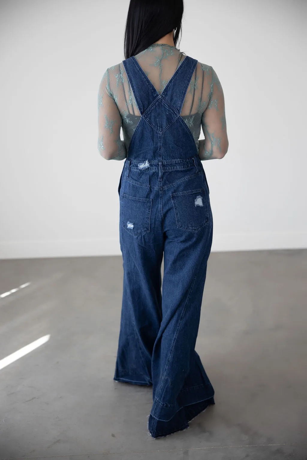 Magnolia Wide Leg Denim Overalls