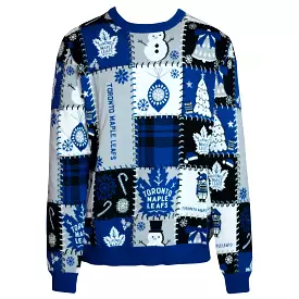 Maple Leafs Mens Patches Crewneck Ugly Christmas Sweater