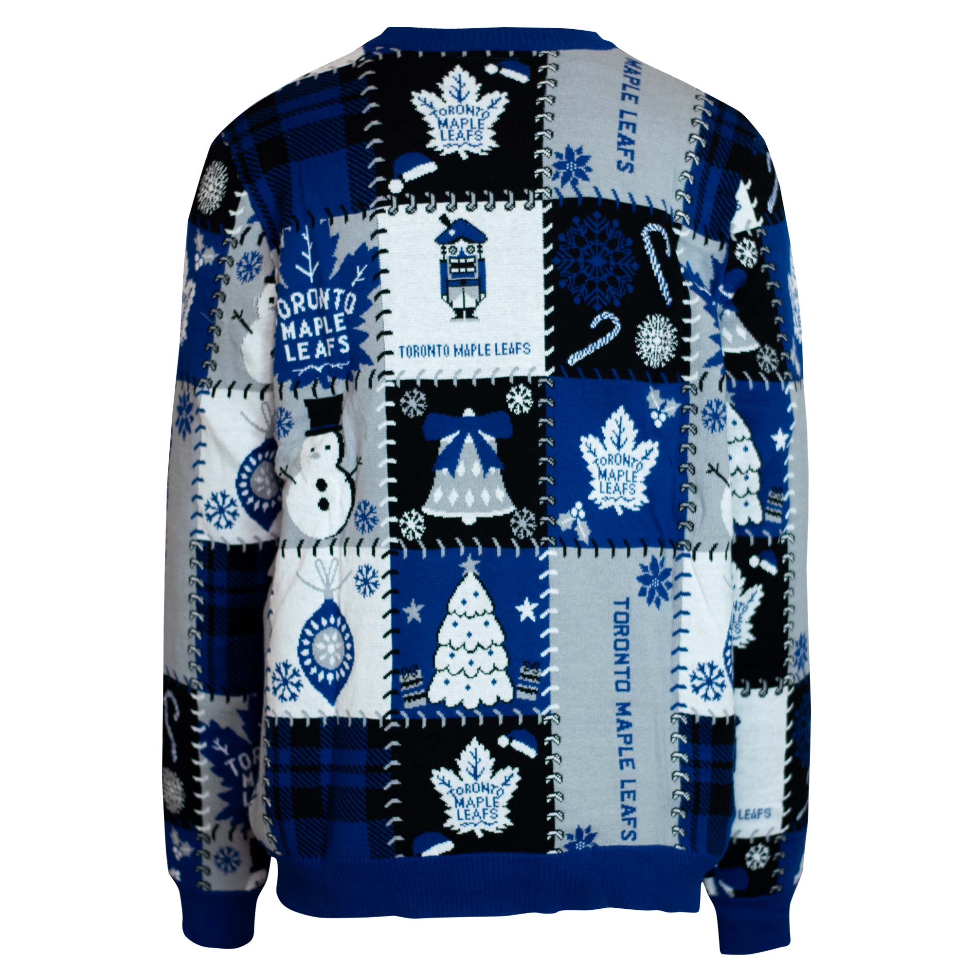 Maple Leafs Mens Patches Crewneck Ugly Christmas Sweater