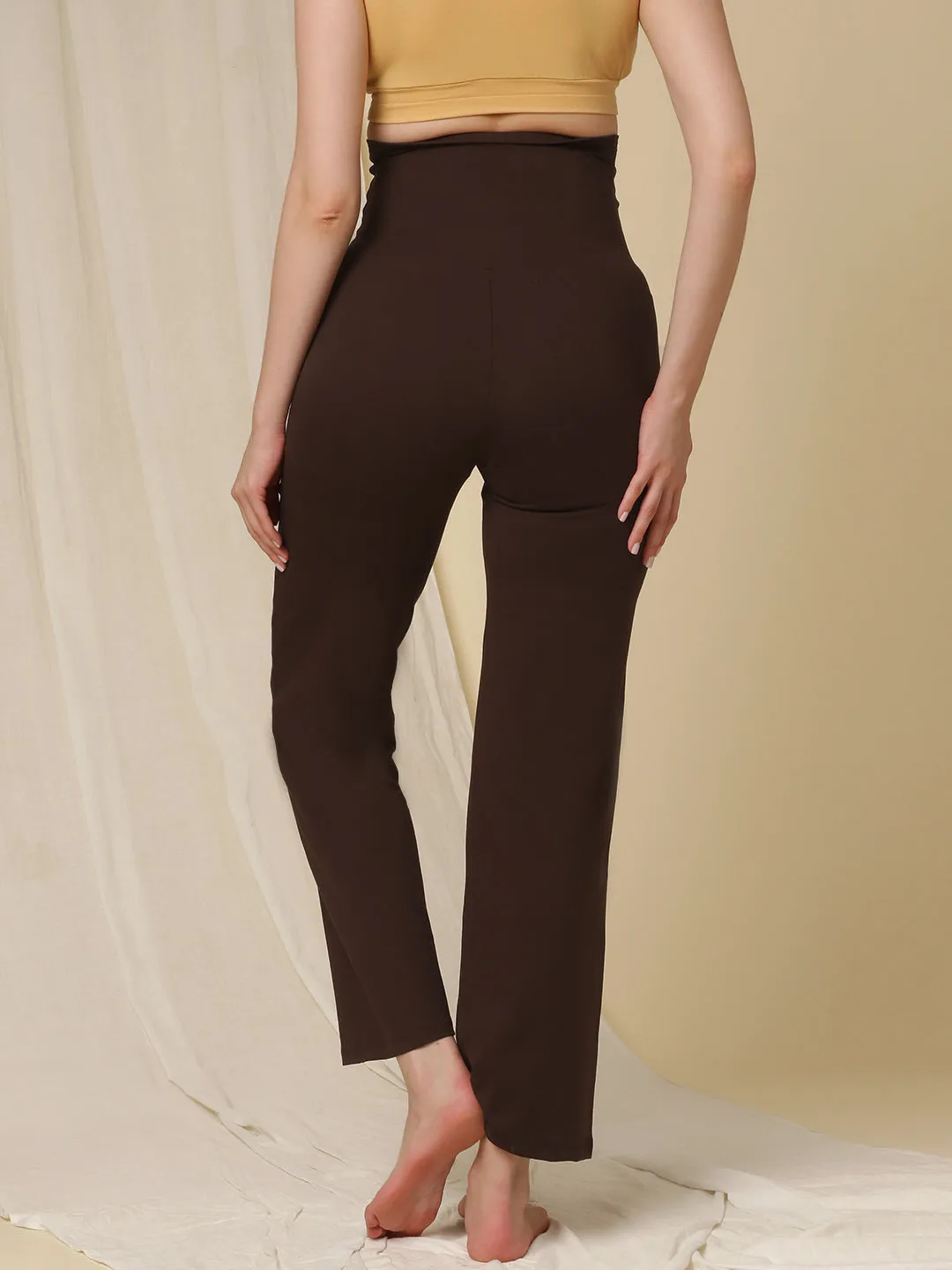 Maternity Wide-leg Pants- Winter (French Terry Lined)