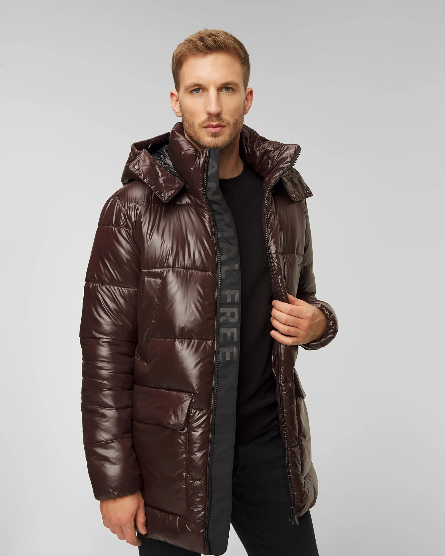 Men's brown down jacket Save the Duck Christian d40292mluck17-40009