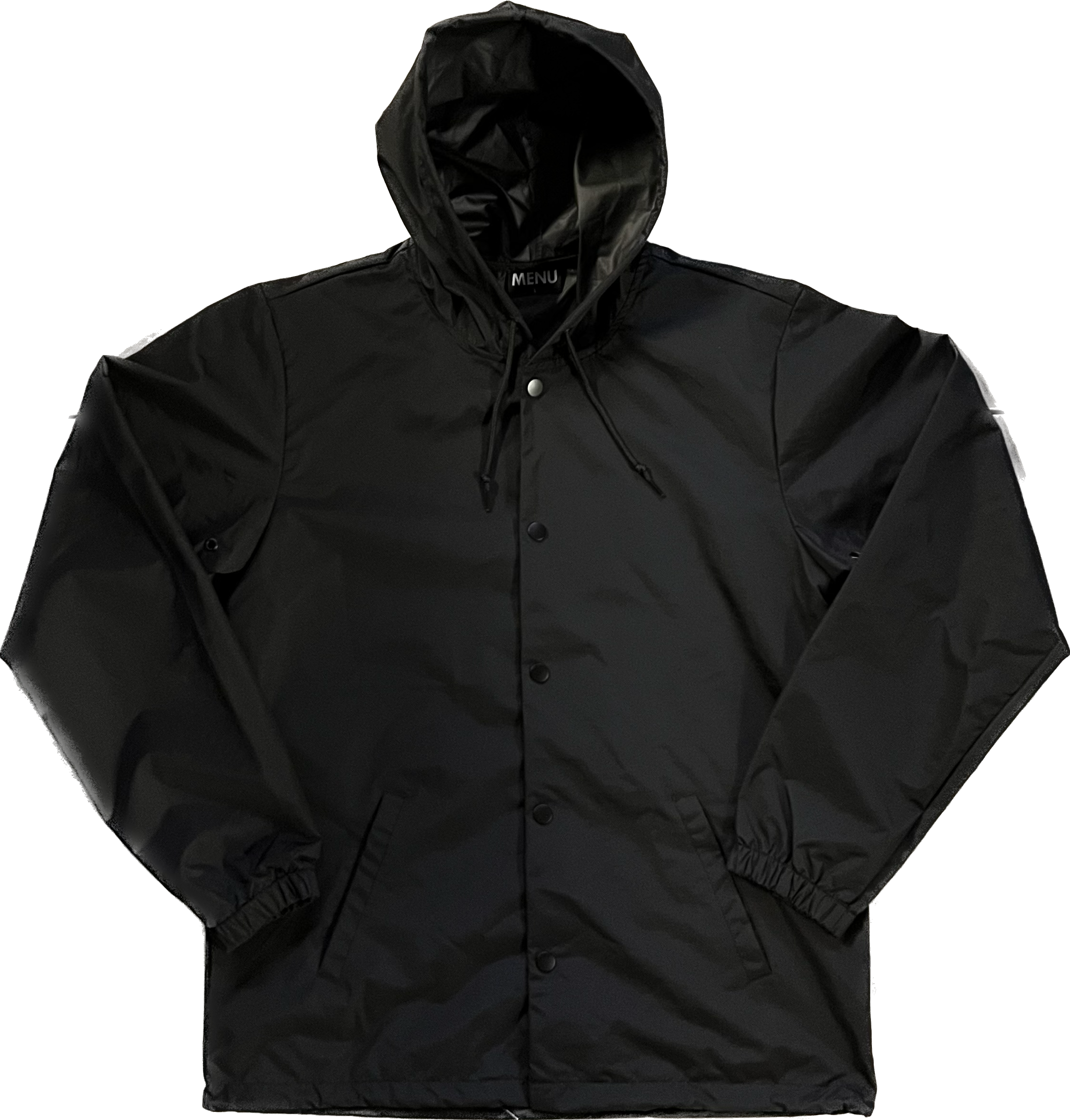 Menu Waterproof Hooded Jacket - Black/Black