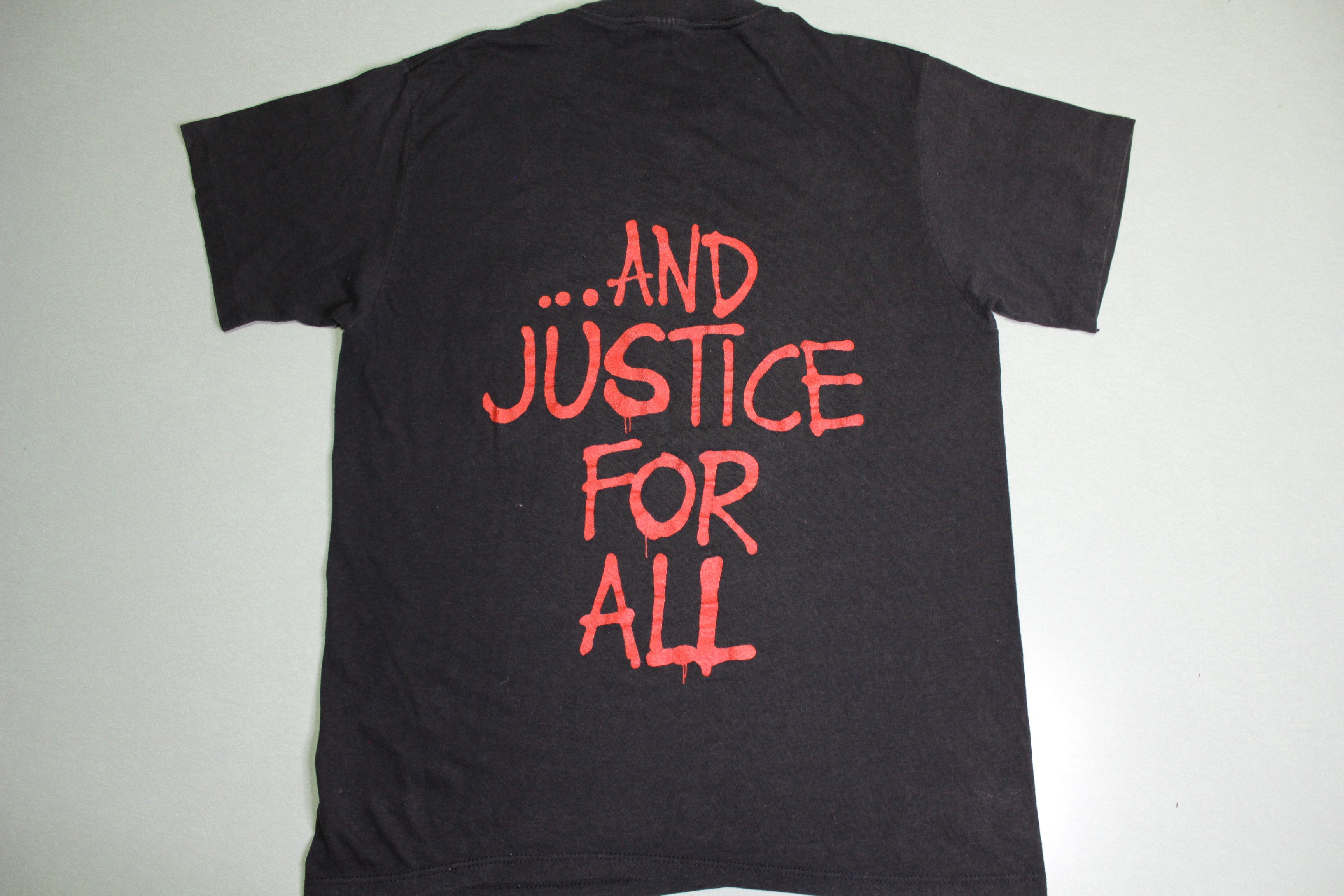 Metallica 1988 Justice For All Vintage Band Photo 80's Spring Ford Licensed Concert T-Shirt