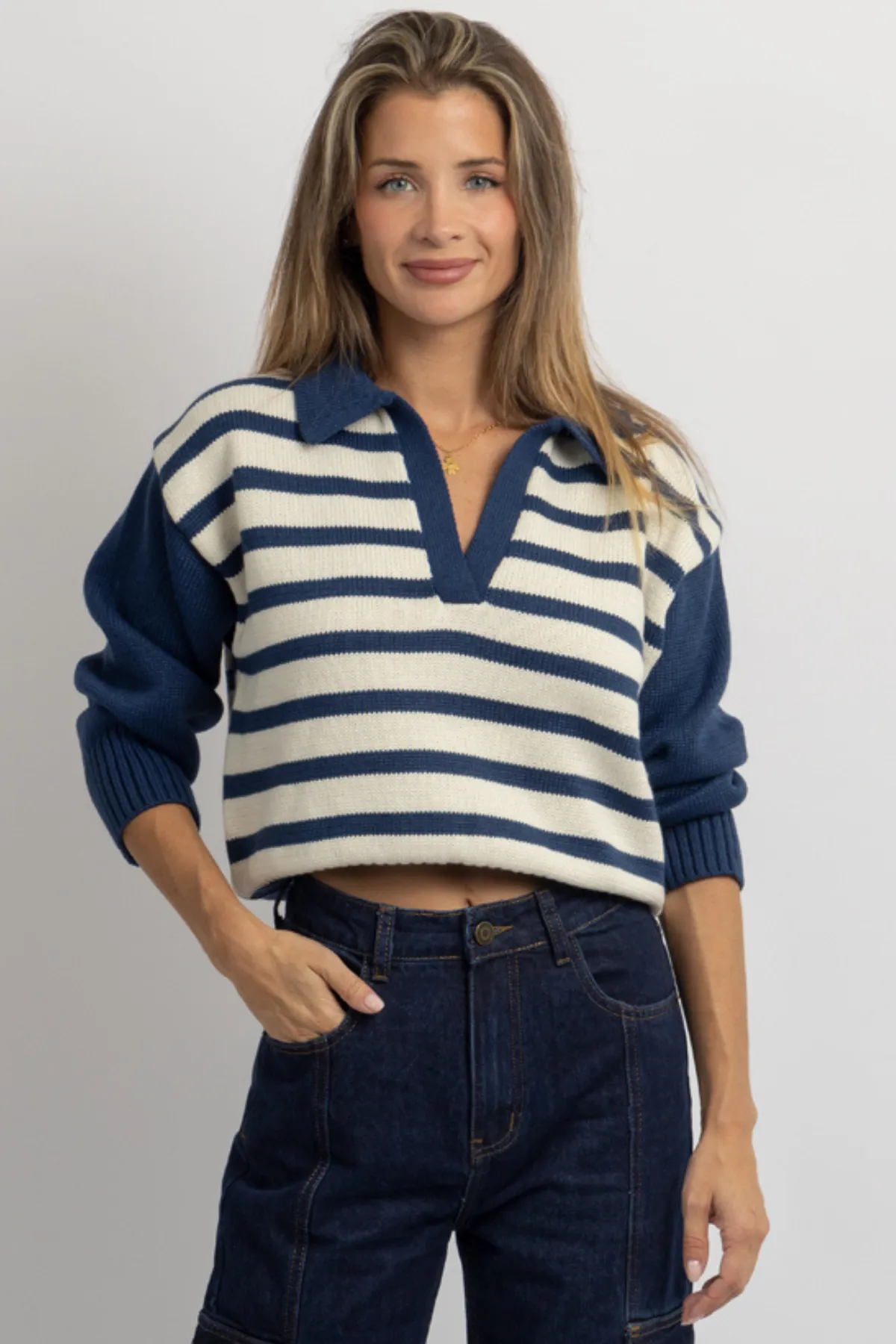 MOONLIGHT OCEAN STRIPED SWEATER