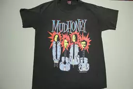 Mudhoney Vintage 1993 Giant Tag USA Single Stitch Grunge Guitar Head T-Shirt