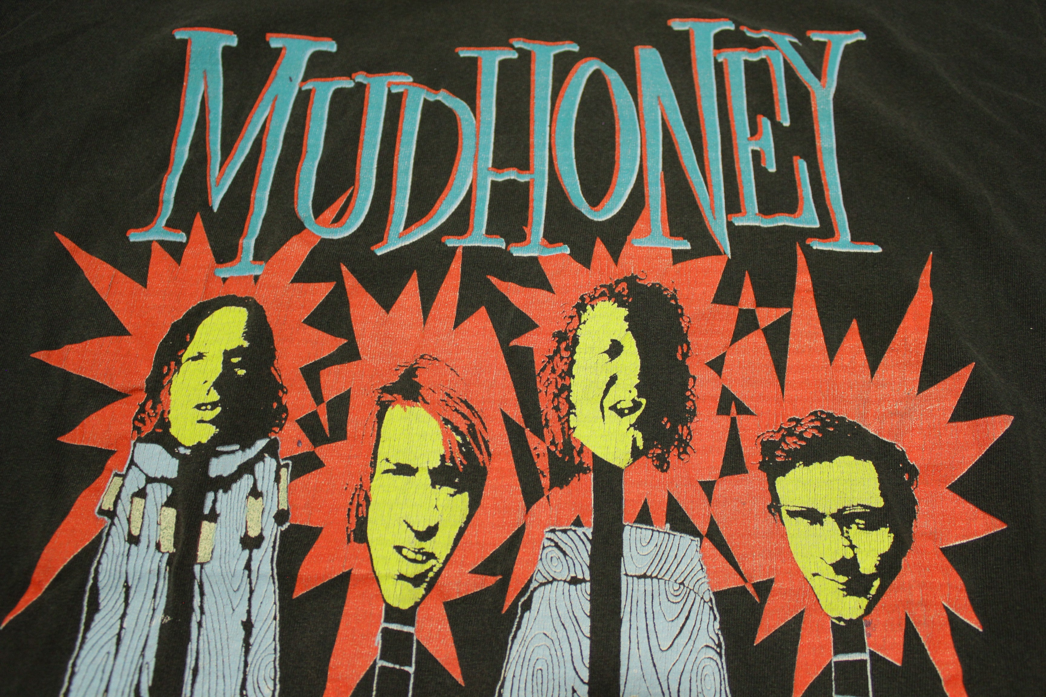 Mudhoney Vintage 1993 Giant Tag USA Single Stitch Grunge Guitar Head T-Shirt