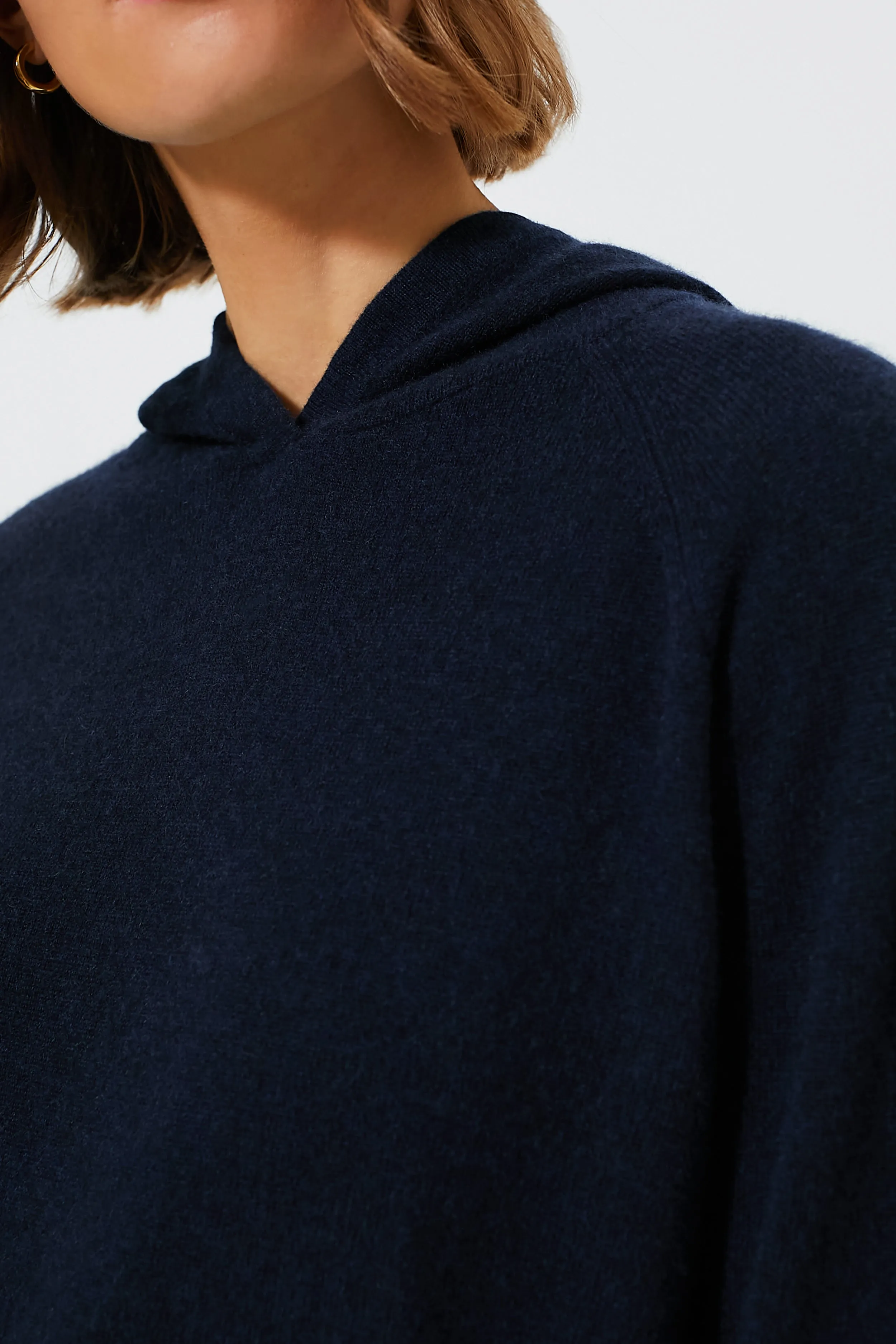 Navy Cashmere Jane Hoodie