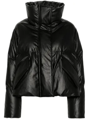 NYLON HIGH-NECK DOWN JACKET