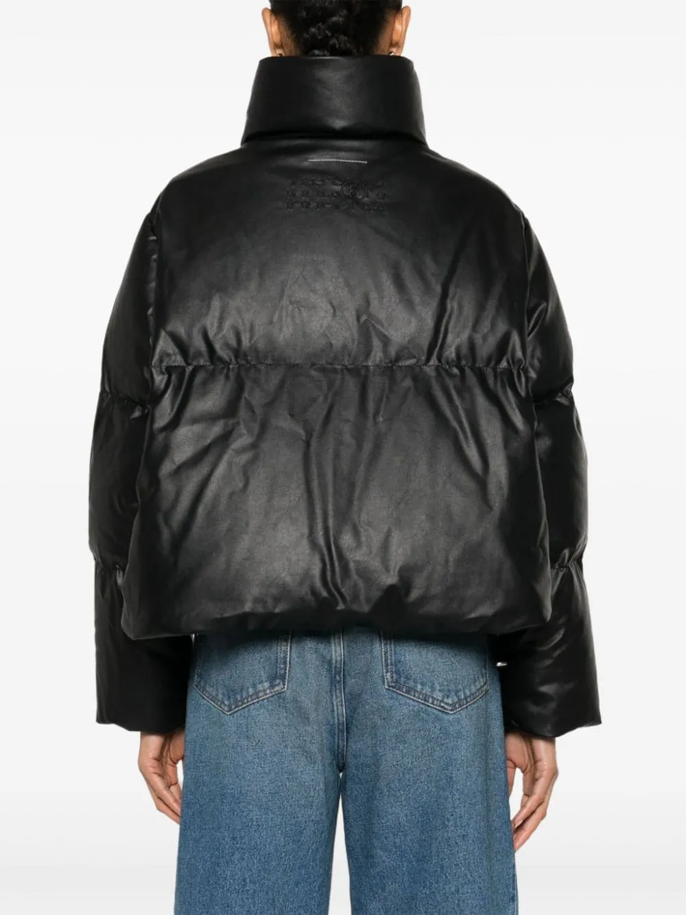 NYLON HIGH-NECK DOWN JACKET