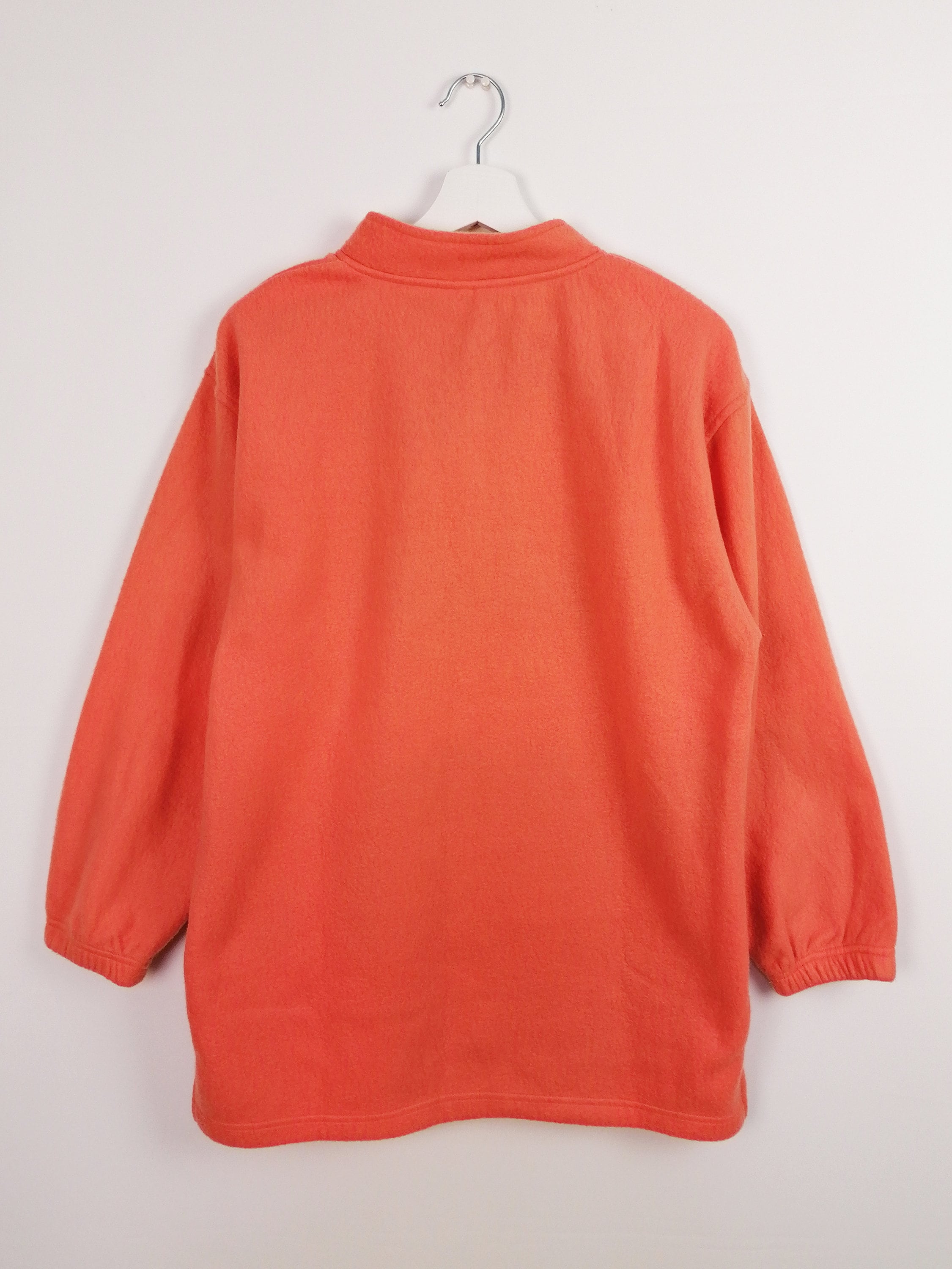 Orange Fleece Thermal Sweater High Neck - size S-M