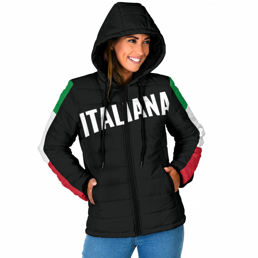 Padded Hooded Jacket Italiano/Italiana