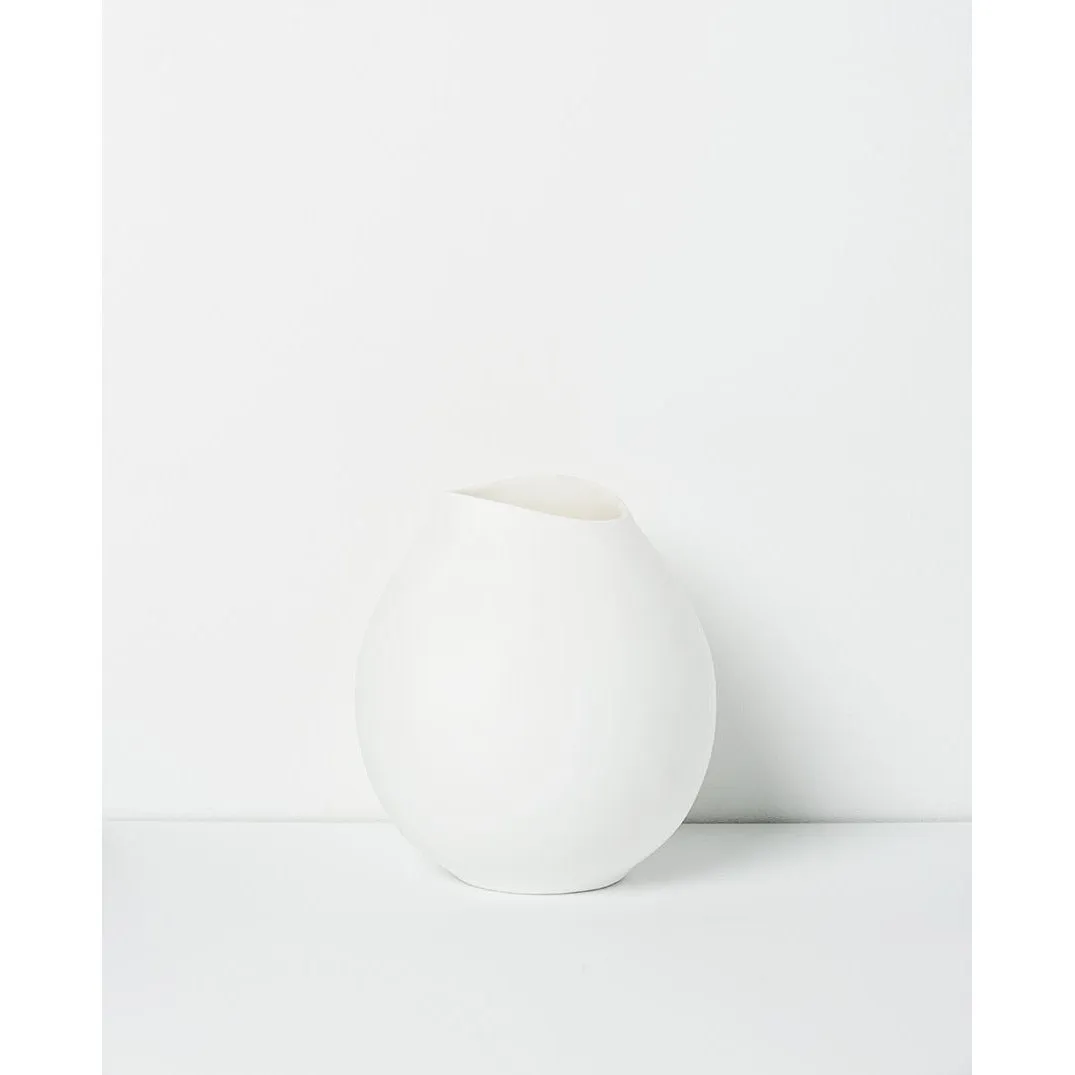 Papaya- White Small Vase