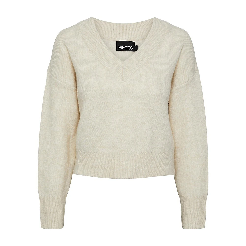 Pieces V-Neck Sweater