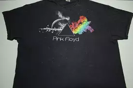 Pink Floyd Pyramid Dark Side of the Moon Liquid Blue Concert T-Shirt