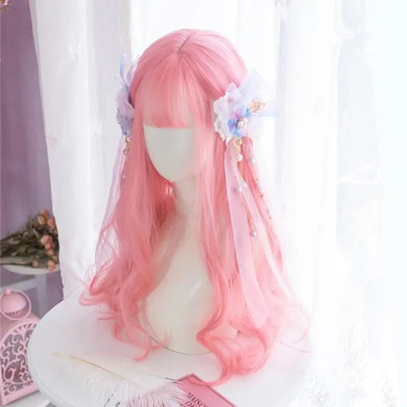 Pink Orange Lolita Cosplay Wigs MK15008