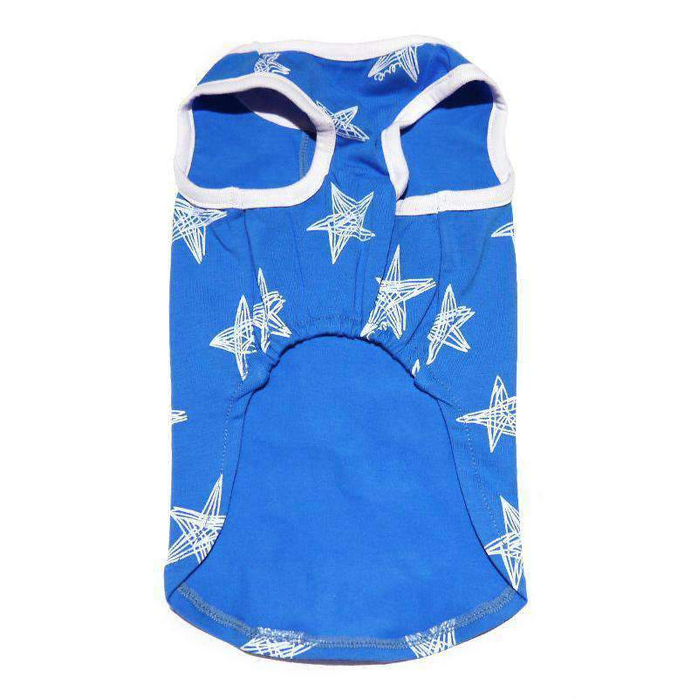 PuppyPAWer Starry Dog Tank Top by Dogo - Blue