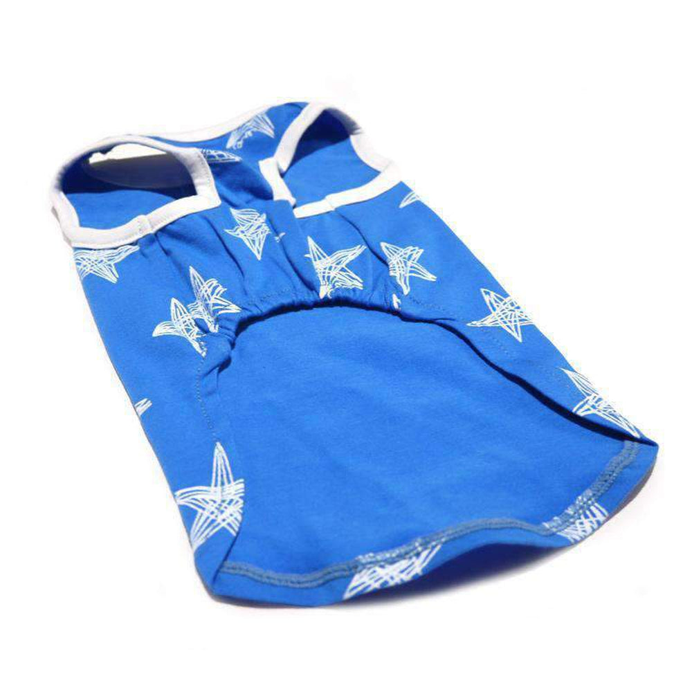 PuppyPAWer Starry Dog Tank Top by Dogo - Blue