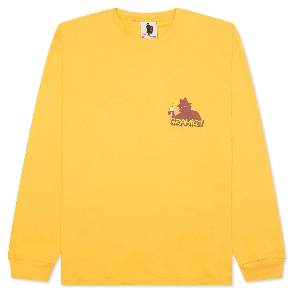 Real Bad Man x Gramicci Records L/S Tee - Mustard