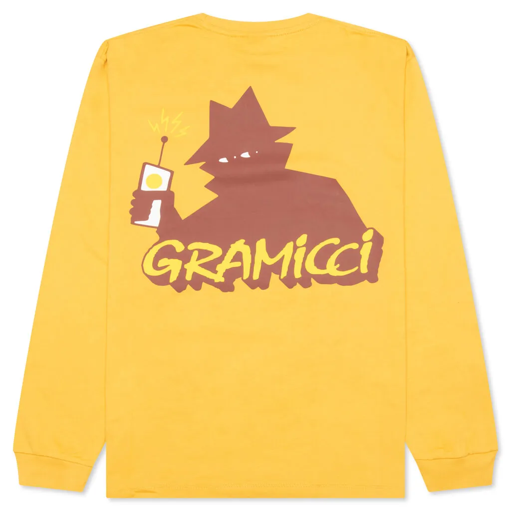 Real Bad Man x Gramicci Records L/S Tee - Mustard