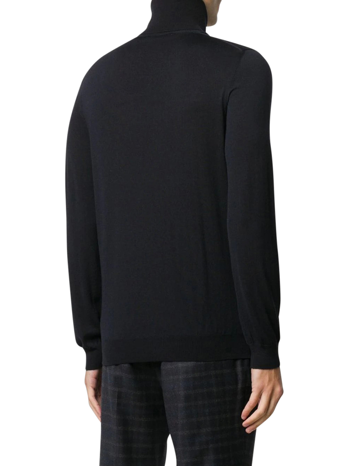 roll-neck fitted sweater