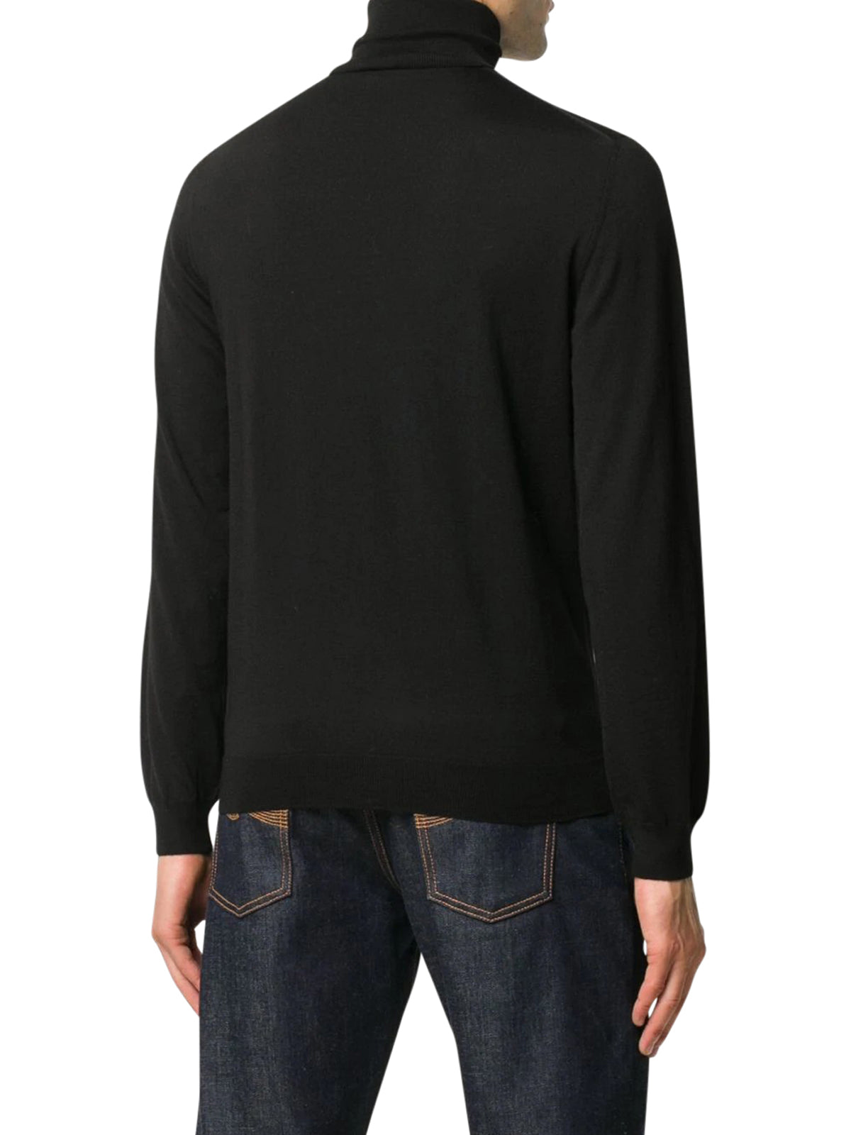 roll-neck fitted sweater