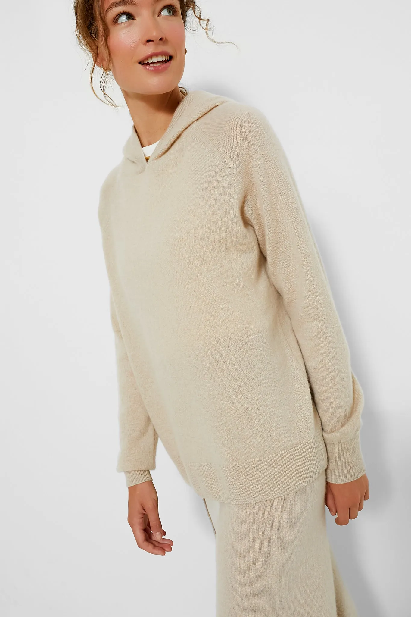 Sandstone Cashmere Jane Hoodie