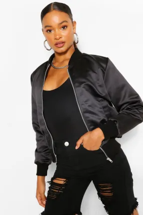 Satin Bomber Jacket