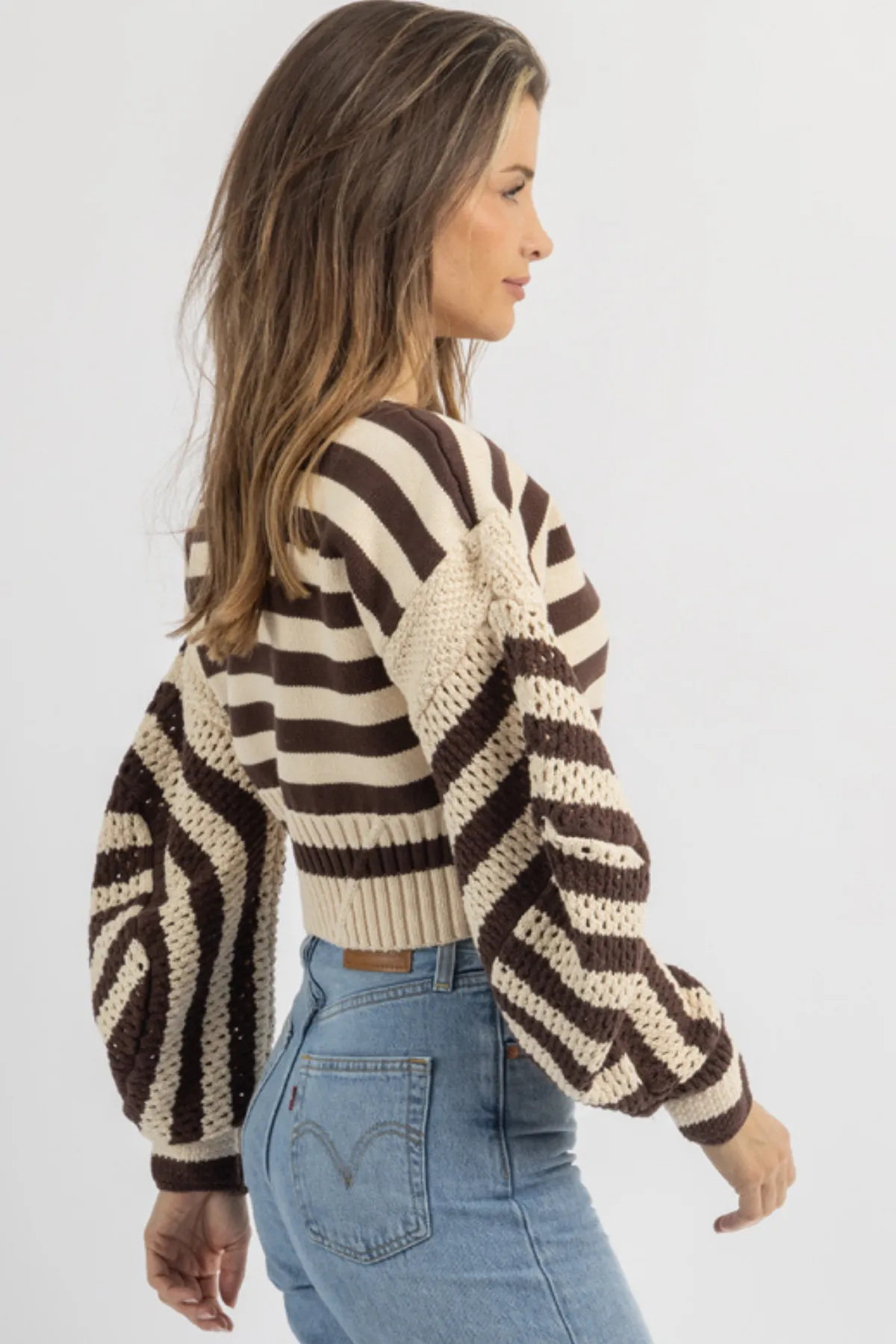 SKI LODGE BROWN SWEATER