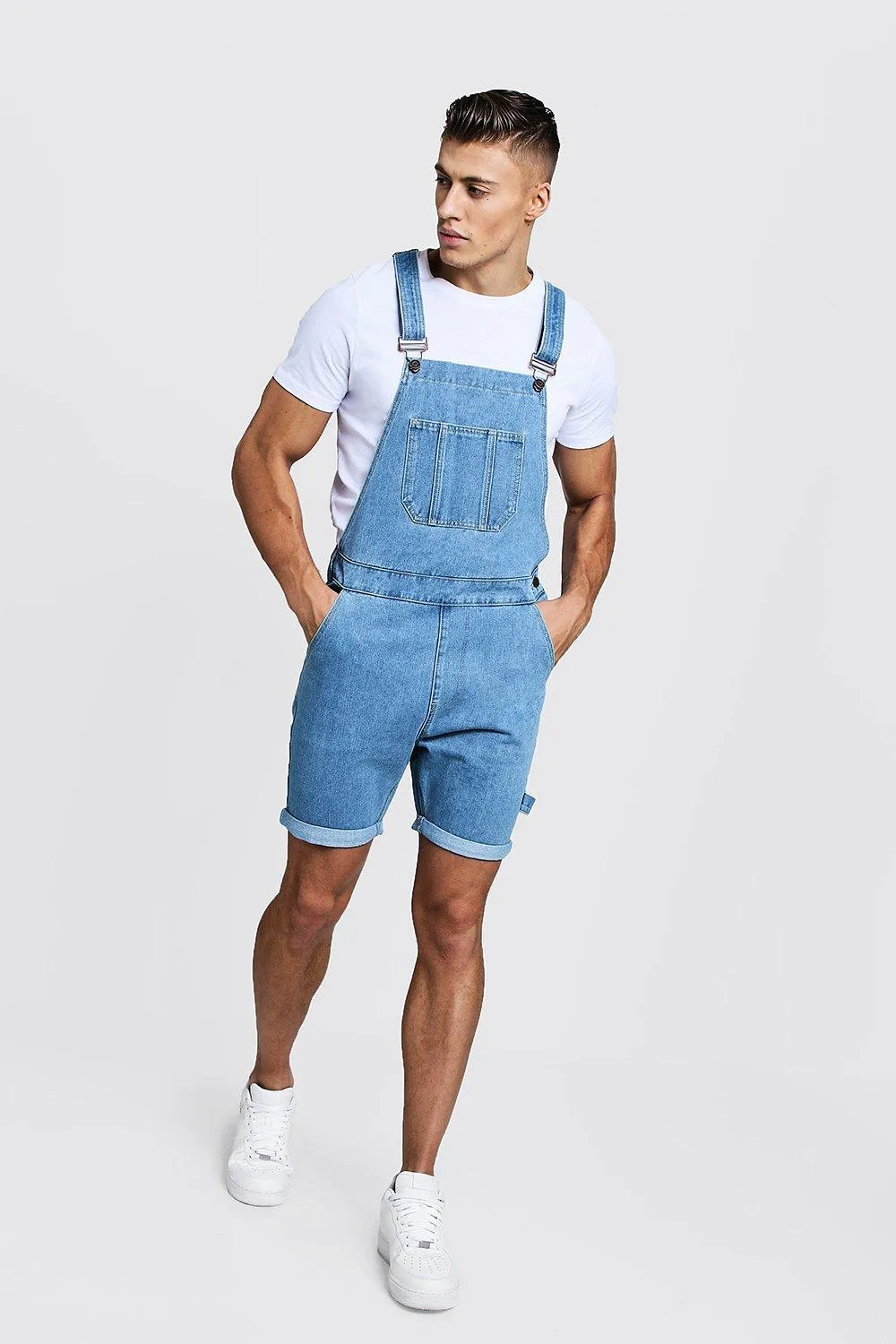 Slim Fit Short Length Overalls