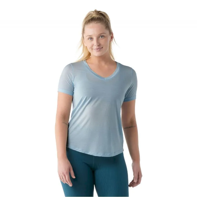 Smartwool  Active Ultralite V-Neck Short Sleeve - Maglia merino - Donna