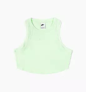 Sport Essentials Ribbed Womens Tank Top - Green