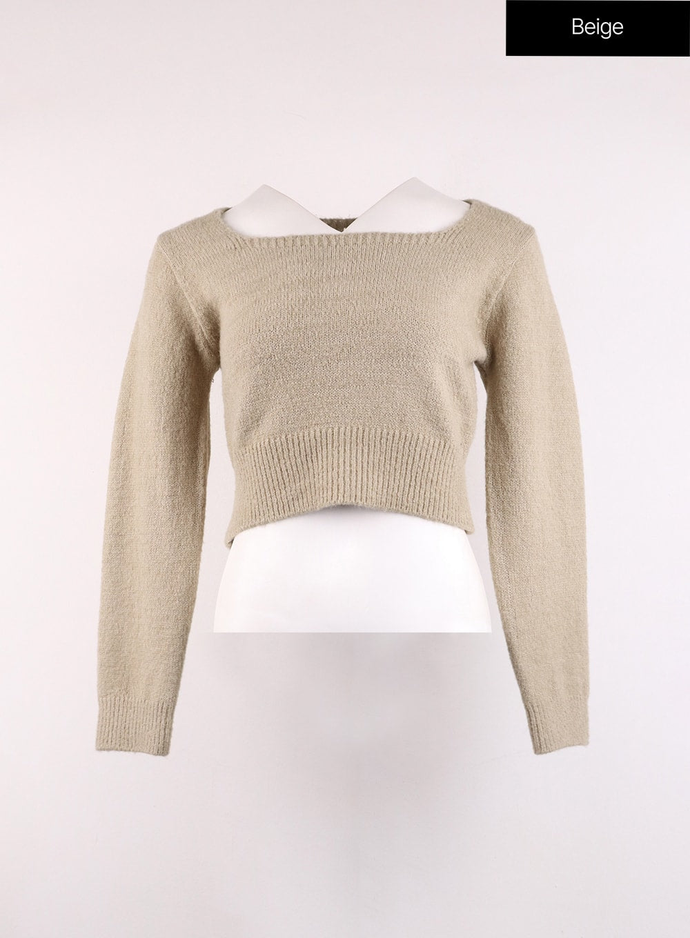 Square Neck Crop Sweater OJ426