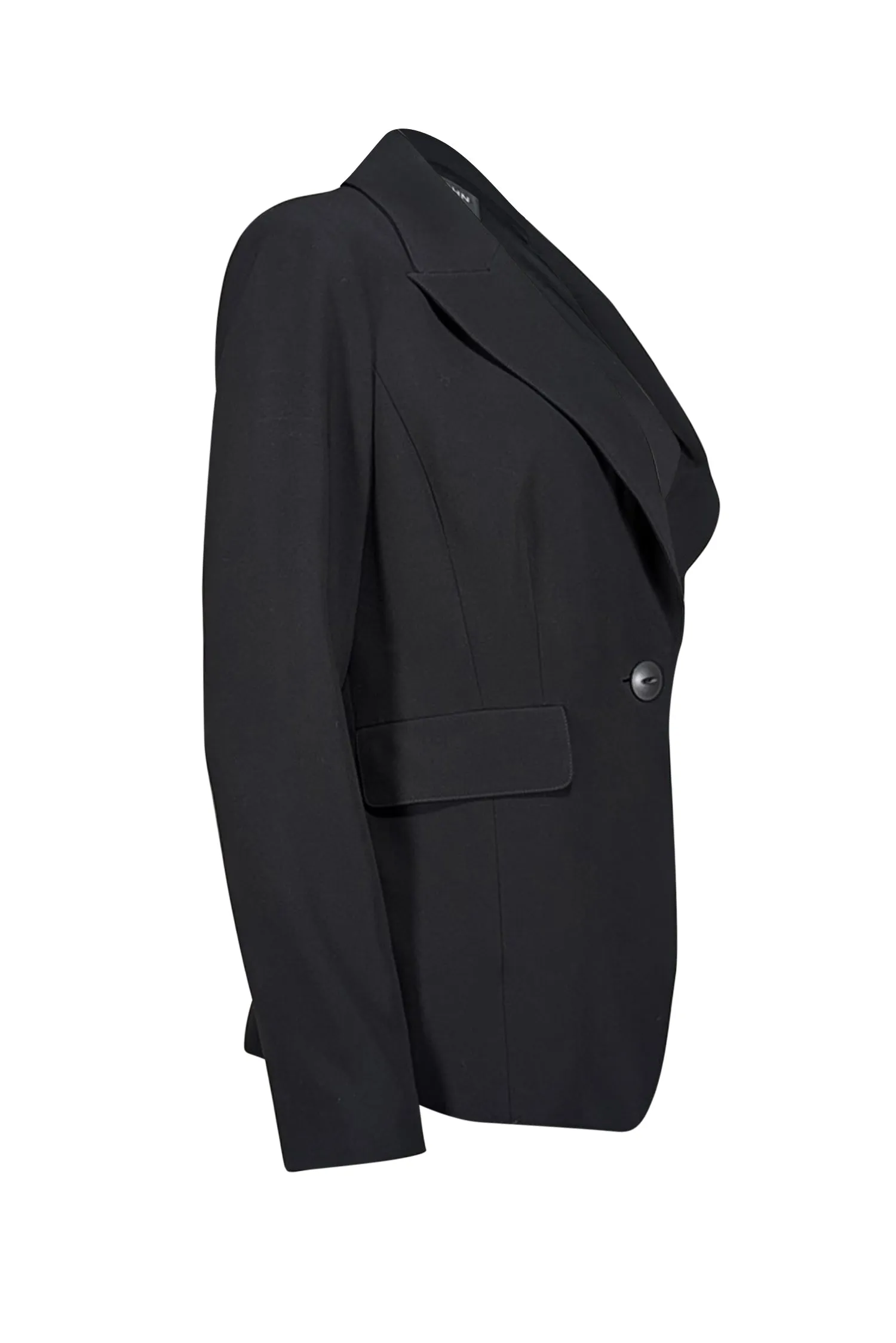 St. John - Black Single Button Blazer Sz 8