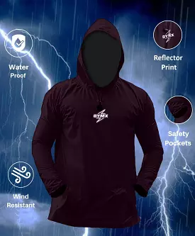 Storm Waterproof Jacket 2.0- Epic Maroon (with rainproof phone pockets) - Sale