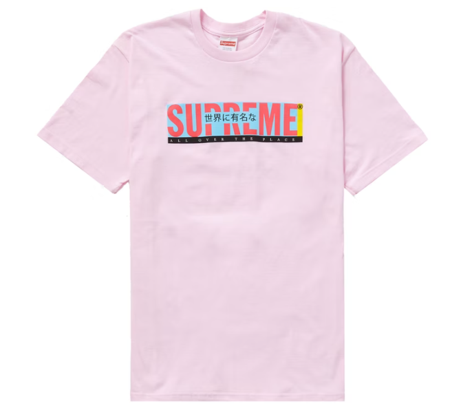 Supreme All Over Tee Light Pink