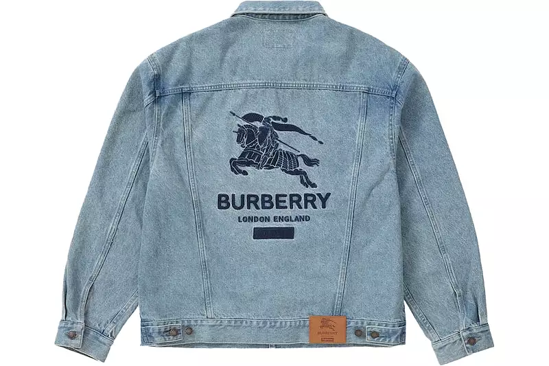 Supreme Burberry Denim Trucker Jacket