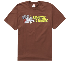 Supreme Knowledge Tee Brown