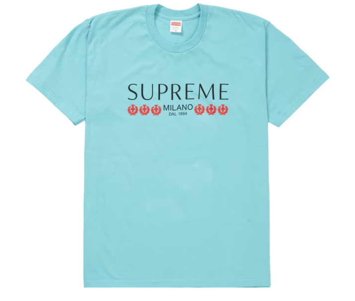 Supreme Milano Tee Light Teal