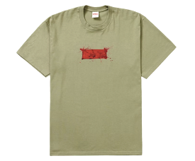 Supreme Ralph Steadman Box Logo Tee Light Olive