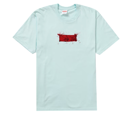 Supreme Ralph Steadman Box Logo Tee Pale Blue