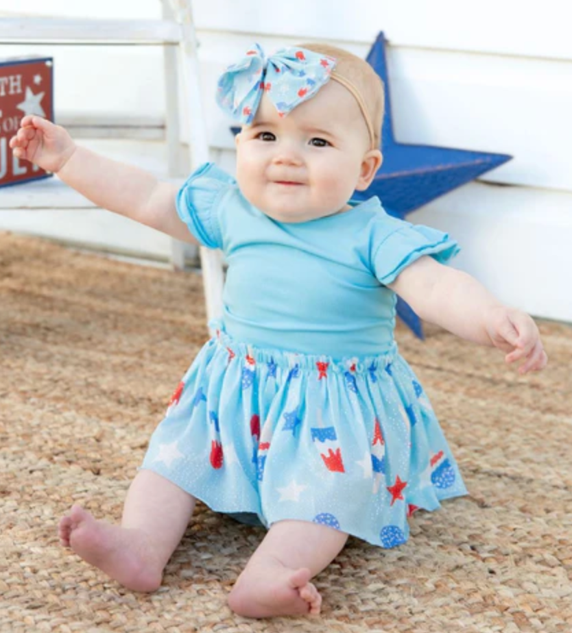 Sweet Wink - Baby Bomb Pop Tulle Bow Headband