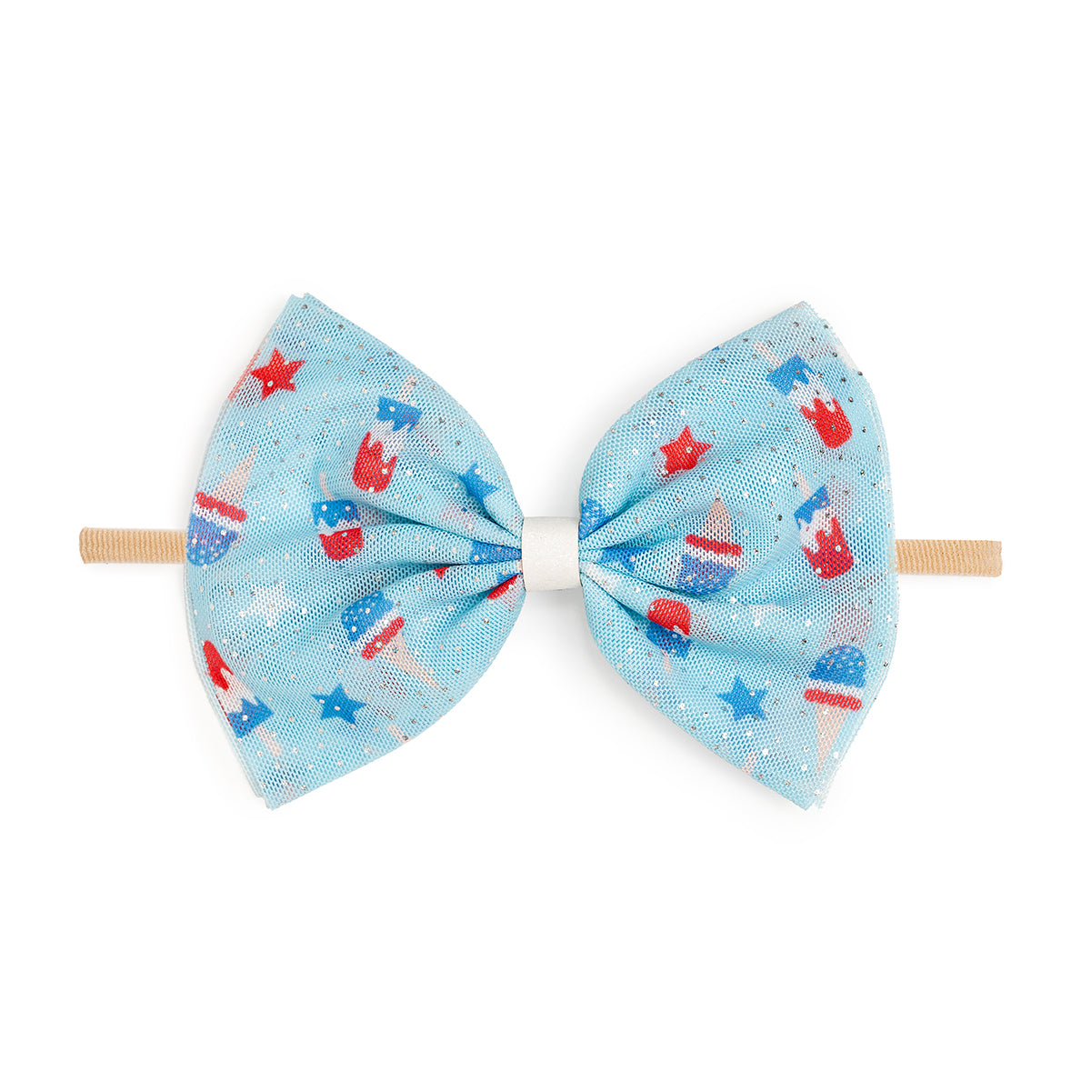 Sweet Wink Bomb Pop Tulle Bow Baby Headband