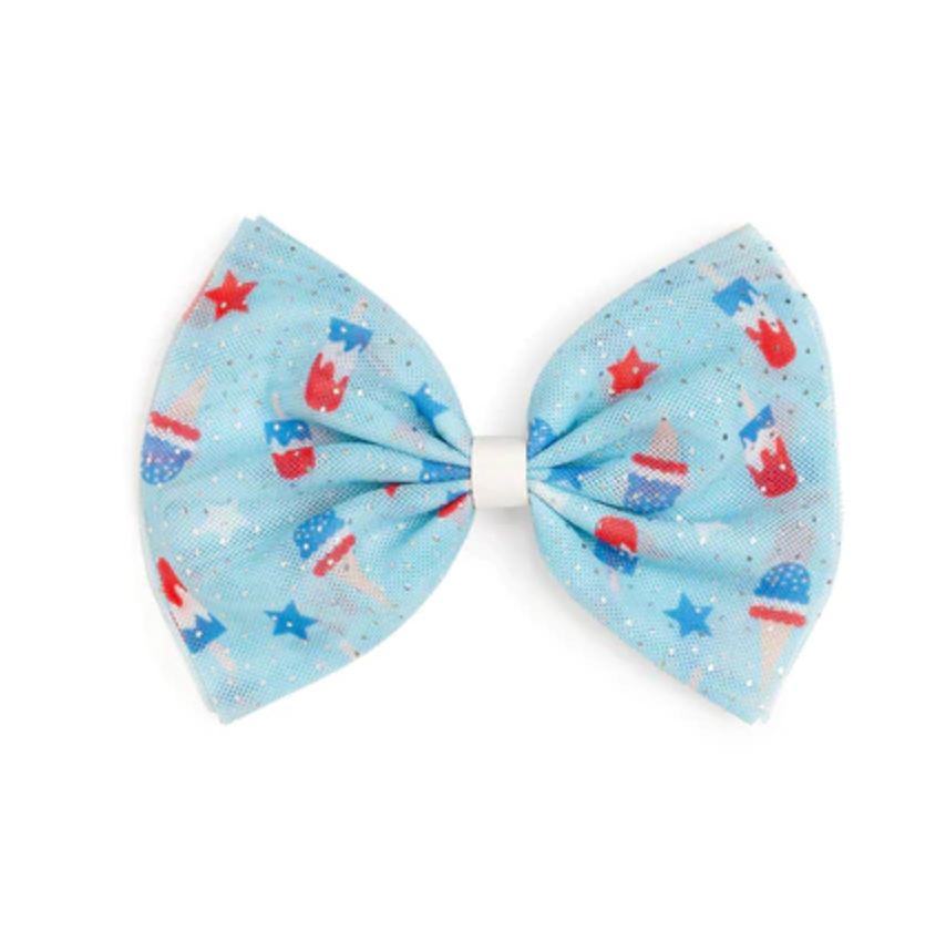 Sweet Wink - Bomb Pop Tulle Bow Clip