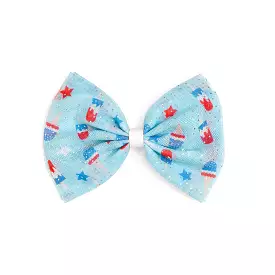 Sweet Wink Bomb Pop Tulle Bow Clip