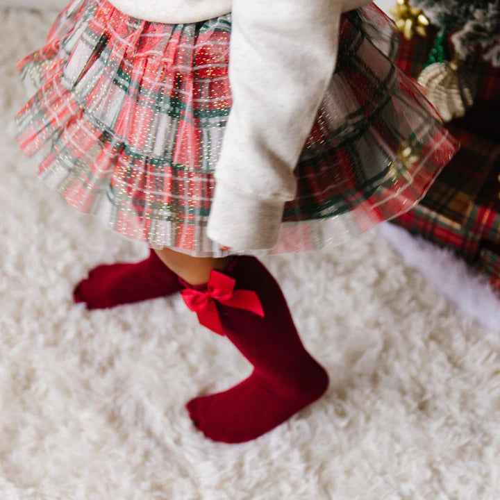 Sweet Wink - Christmas Plaid Tiered Tutu