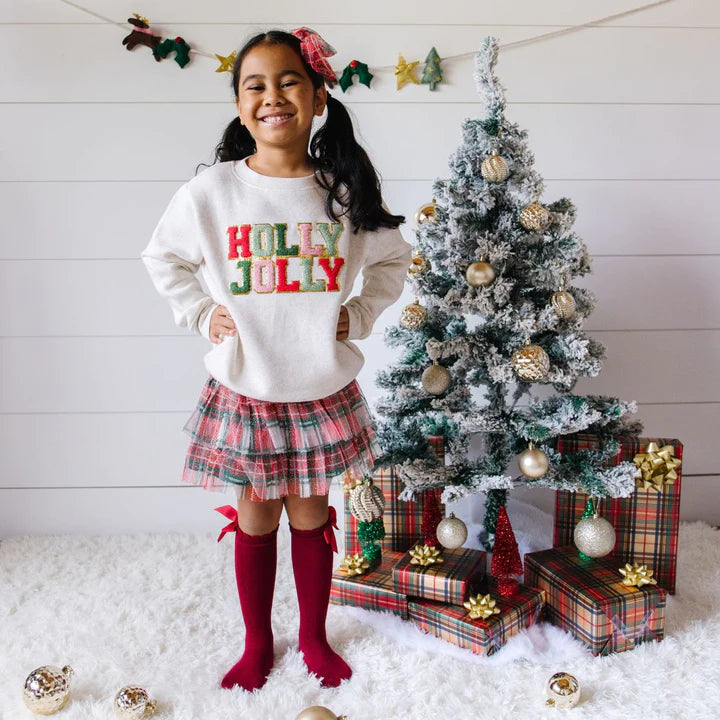 Sweet Wink - Christmas Plaid Tiered Tutu