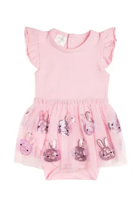 Sweet Wink - Easter Bunny Short Sleeve Tutu Bodysuit